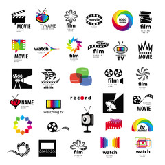 collection of logos tv, video, photo, film