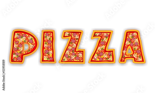 Pizza Letters Logo Stock Illustration Adobe Stock
