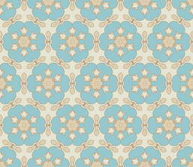 Poster - Seamless Colorful Retro Pattern Background, Vector Illustration