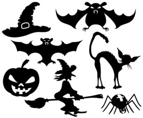 Wall Mural - Halloween signs.