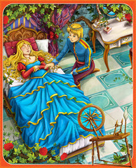 Fototapete - The sleeping beauty - Prince or princess
