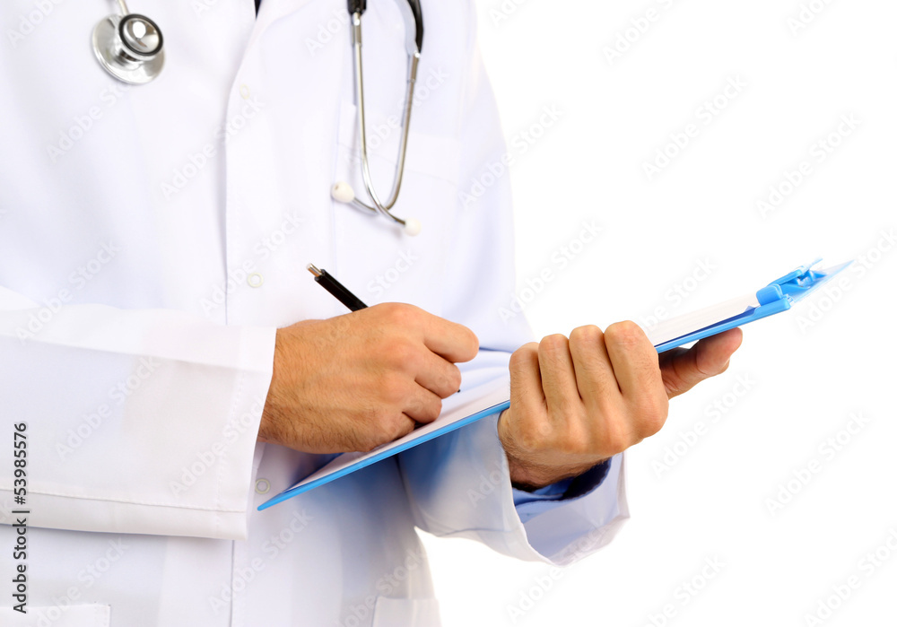 Medical doctor isolated on white