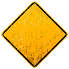 Rusty Yellow Sign