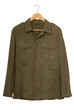 © ludmilafoto - A military jacket is on clothes-hanger.