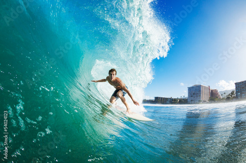 Fototapety Surfing  surfer-staje-sie-lufa