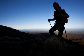 Canvas Print - Mountain trekking