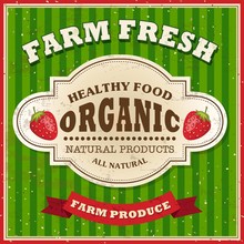 Retro Farm Fresh Poster Design