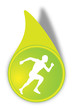 Vektor Jogging Button Grün