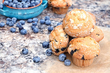 Blueberry Muffins And Berries