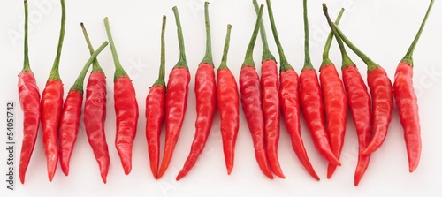 Naklejka nad blat kuchenny Red chili pepper isolated on white background