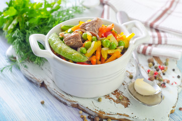 Canvas Print - baked vegetables