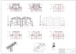 Architectural drawing of a house, autocad,  vector