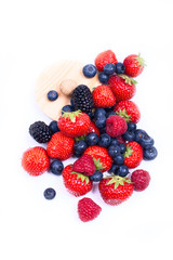 Wall Mural - Mix of juicy berries