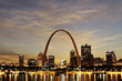 St. Louis Skyline at twilight, Missouri