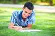 © Masson - Young student with note at outdoor