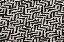 Hand Knit Wool Zigzag Pattern Black White Backdrop