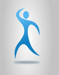 fitness logo blau