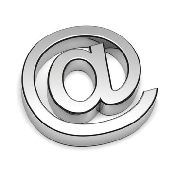 Email Chrome Sign