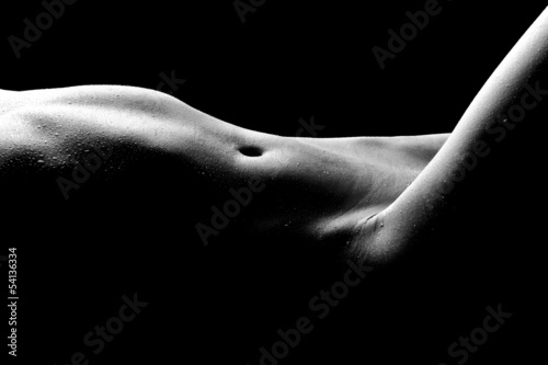 Naklejka - mata magnetyczna na lodówkę Nude Bodyscape Images of a Woman