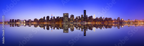 Fotografía  Midtown Manhattan Skyline Panorama