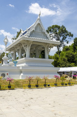 Interior of a Buddhist temple in Thailand