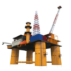 Wall Mural - Drilling Offshore Platform Oil Rig