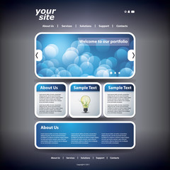 Wall Mural - Website Template