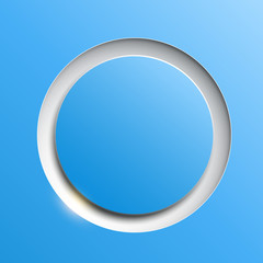 Poster - Blue circle plastic button background