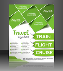 Wall Mural - Vector Travel center brochure, flyer, magazine