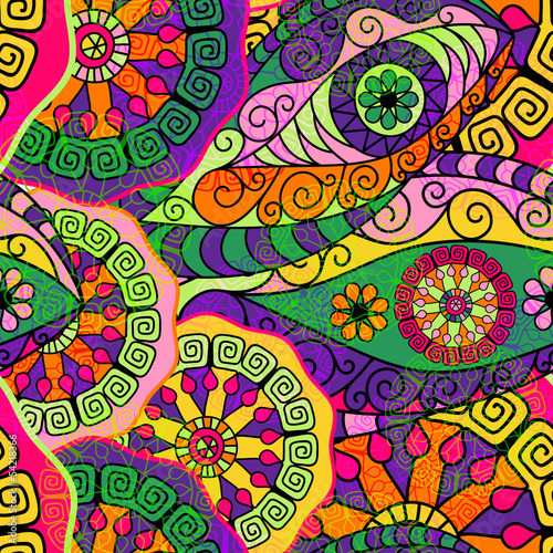 Naklejka na kafelki Seamless colorful pattern