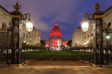 Canvas Print - San Francisco Night Scene