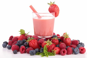 Wall Mural - berry smoothie