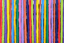 Colorful Wood Fence Background