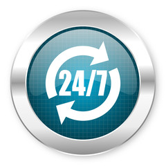 Poster - 24/7 service icon