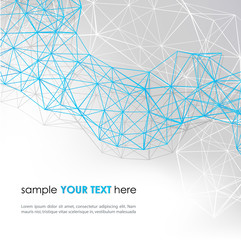 Poster - Abstract technology background in color