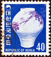 Sticker - Porcelain vase (South Korea 1976)