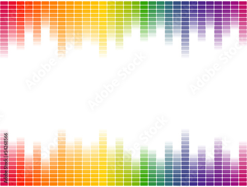 Fotografía Digital Equalizer Hintergrund bunt - endlos