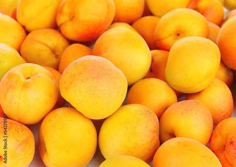 Fresh natural apricot close up