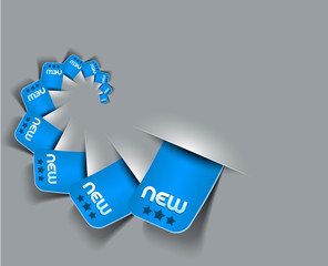 Wall Mural - Design Of Advertisement Swirl Pattern Labels Stickers.