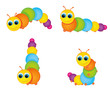 funny colorful caterpillar
