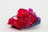 Fototapeta Na ścianę - close up of crystals in ruby color