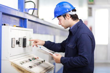 Mechanical technician at work