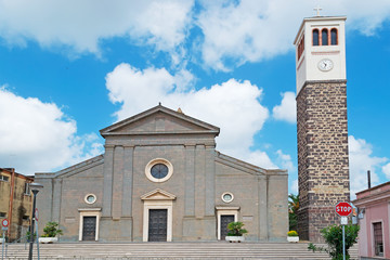 Canvas Print - Santa Maria under clouds