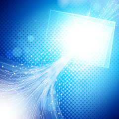 Aufkleber - abstract blue and light background.