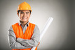 Confident constructor worker
