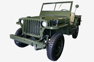 old green jeep