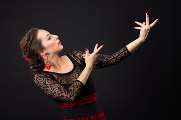 Portrait of flamenco dancer