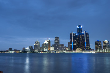 Wall Mural - Detroit michigan skyline