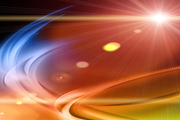 Poster - futuristic wave background design with lights