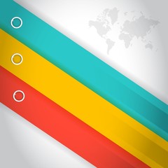 Poster - colorful lines for customization info graphics.